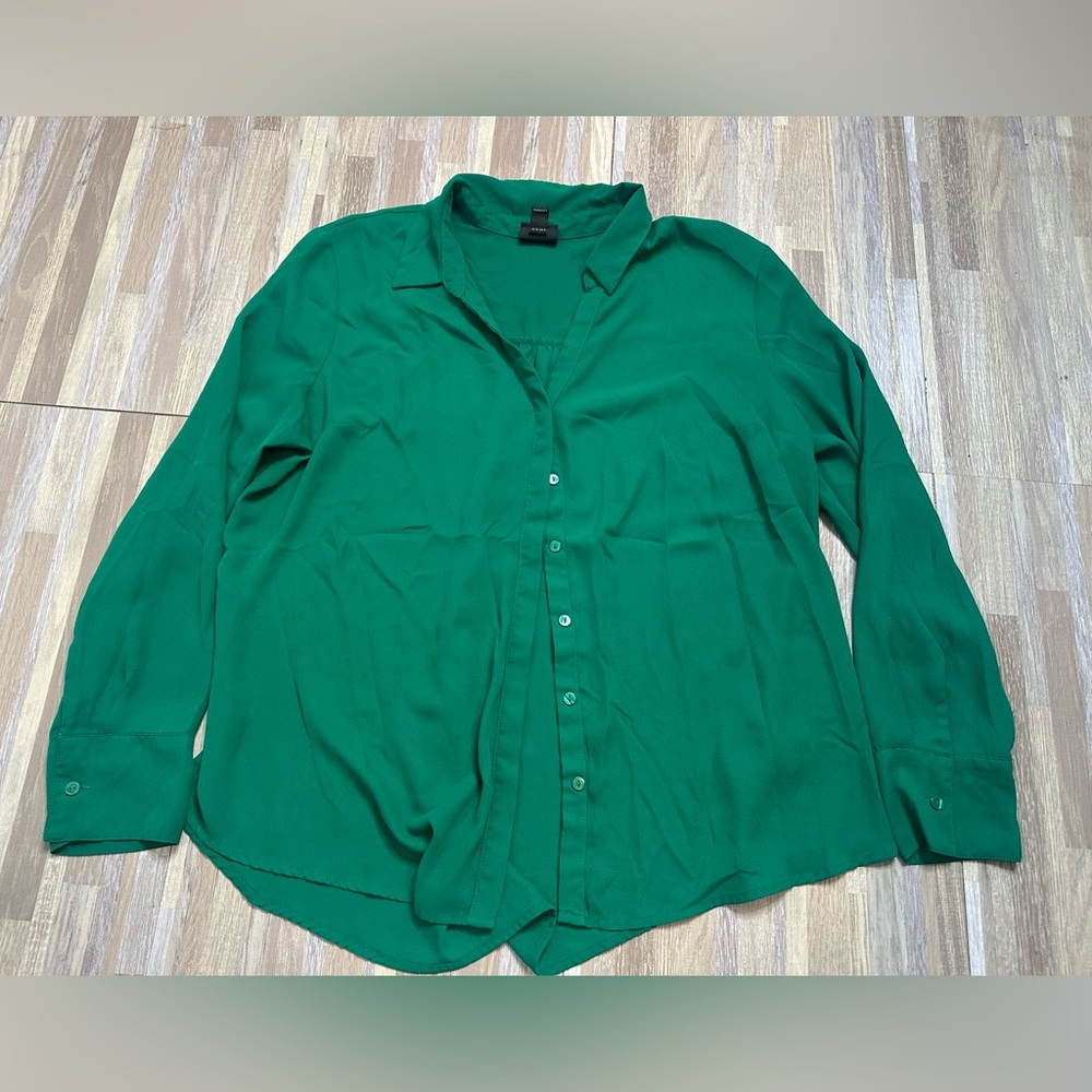 Worthington Sheer Shirt, Size Petite XL